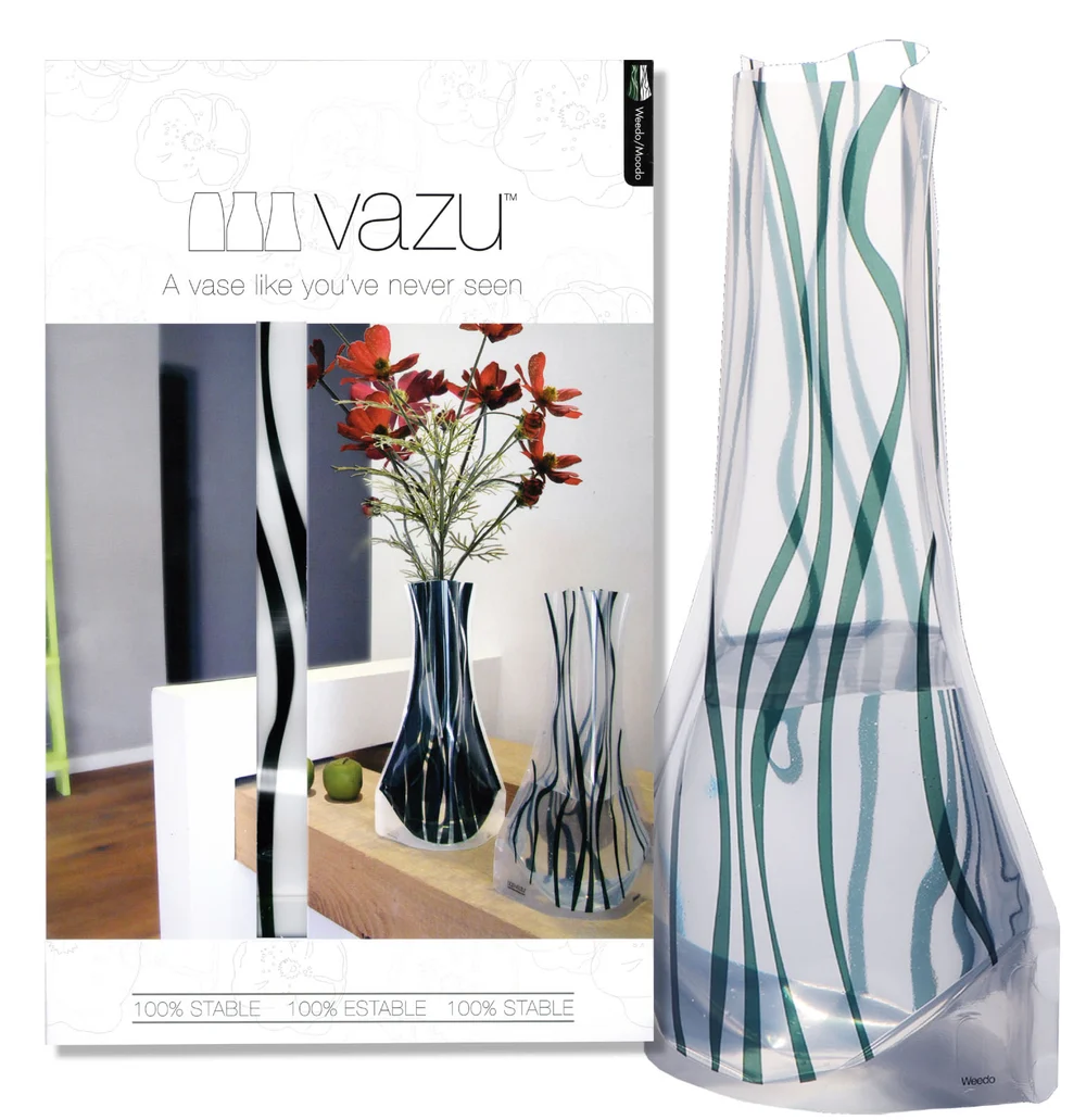 Weedo · Mint expandable vase and gift packaging